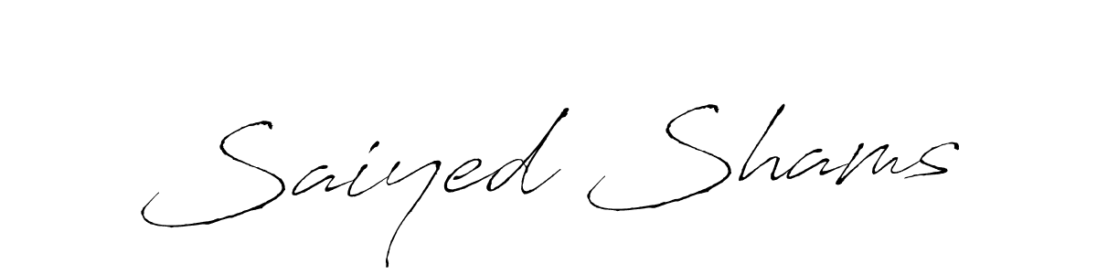 Similarly Antro_Vectra is the best handwritten signature design. Signature creator online .You can use it as an online autograph creator for name Saiyed Shams. Saiyed Shams signature style 6 images and pictures png