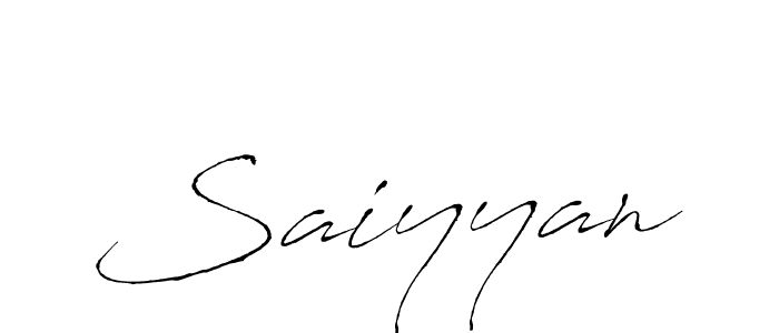 Create a beautiful signature design for name Saiyyan. With this signature (Antro_Vectra) fonts, you can make a handwritten signature for free. Saiyyan signature style 6 images and pictures png