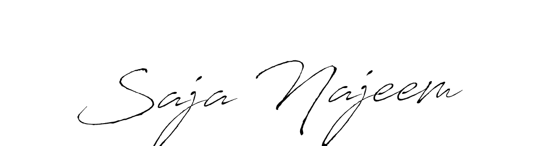 Use a signature maker to create a handwritten signature online. With this signature software, you can design (Antro_Vectra) your own signature for name Saja Najeem. Saja Najeem signature style 6 images and pictures png