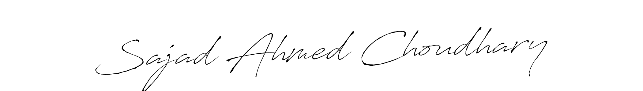 Make a beautiful signature design for name Sajad Ahmed Choudhary. Use this online signature maker to create a handwritten signature for free. Sajad Ahmed Choudhary signature style 6 images and pictures png