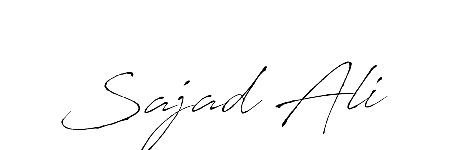 How to make Sajad Ali name signature. Use Antro_Vectra style for creating short signs online. This is the latest handwritten sign. Sajad Ali signature style 6 images and pictures png