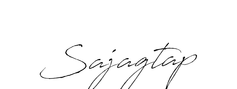 Make a beautiful signature design for name Sajagtap. With this signature (Antro_Vectra) style, you can create a handwritten signature for free. Sajagtap signature style 6 images and pictures png