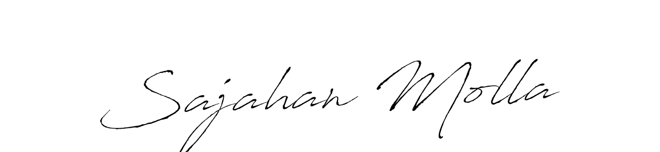 Create a beautiful signature design for name Sajahan Molla. With this signature (Antro_Vectra) fonts, you can make a handwritten signature for free. Sajahan Molla signature style 6 images and pictures png