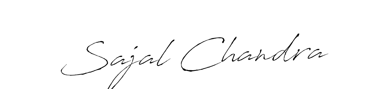 How to make Sajal Chandra name signature. Use Antro_Vectra style for creating short signs online. This is the latest handwritten sign. Sajal Chandra signature style 6 images and pictures png