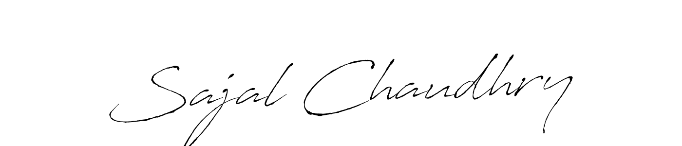 Sajal Chaudhry stylish signature style. Best Handwritten Sign (Antro_Vectra) for my name. Handwritten Signature Collection Ideas for my name Sajal Chaudhry. Sajal Chaudhry signature style 6 images and pictures png