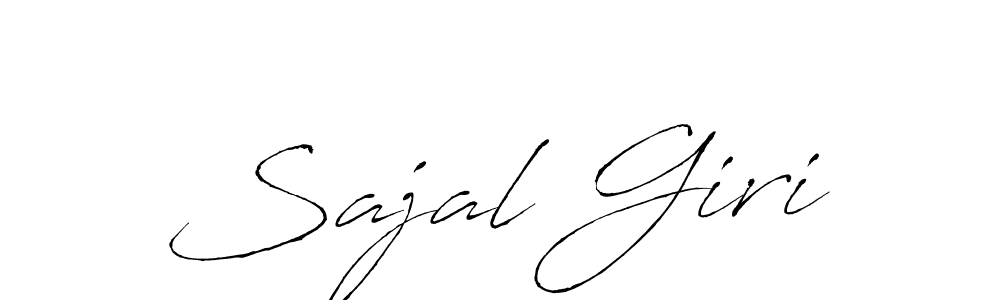 How to make Sajal Giri name signature. Use Antro_Vectra style for creating short signs online. This is the latest handwritten sign. Sajal Giri signature style 6 images and pictures png