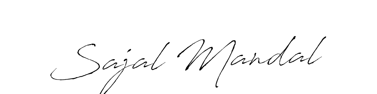 Sajal Mandal stylish signature style. Best Handwritten Sign (Antro_Vectra) for my name. Handwritten Signature Collection Ideas for my name Sajal Mandal. Sajal Mandal signature style 6 images and pictures png