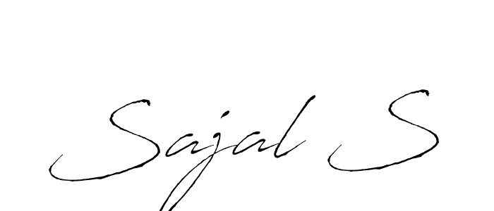 Sajal S stylish signature style. Best Handwritten Sign (Antro_Vectra) for my name. Handwritten Signature Collection Ideas for my name Sajal S. Sajal S signature style 6 images and pictures png