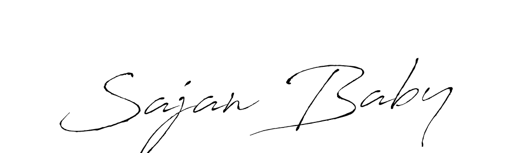 The best way (Antro_Vectra) to make a short signature is to pick only two or three words in your name. The name Sajan Baby include a total of six letters. For converting this name. Sajan Baby signature style 6 images and pictures png
