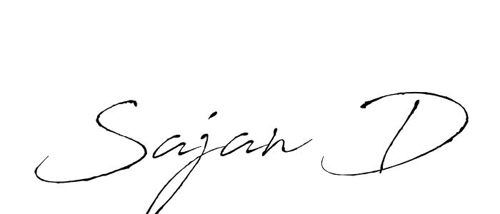 How to make Sajan D signature? Antro_Vectra is a professional autograph style. Create handwritten signature for Sajan D name. Sajan D signature style 6 images and pictures png