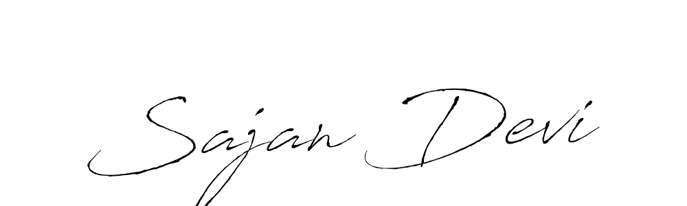 How to make Sajan Devi signature? Antro_Vectra is a professional autograph style. Create handwritten signature for Sajan Devi name. Sajan Devi signature style 6 images and pictures png