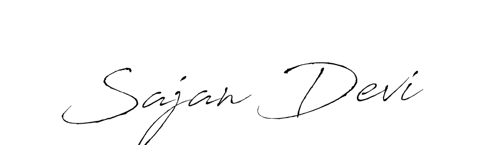 Design your own signature with our free online signature maker. With this signature software, you can create a handwritten (Antro_Vectra) signature for name Sajan Devi. Sajan Devi signature style 6 images and pictures png