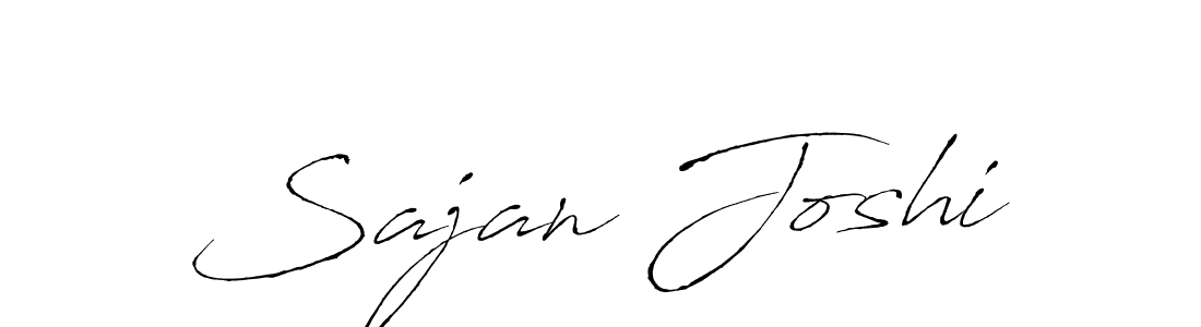 How to make Sajan Joshi signature? Antro_Vectra is a professional autograph style. Create handwritten signature for Sajan Joshi name. Sajan Joshi signature style 6 images and pictures png
