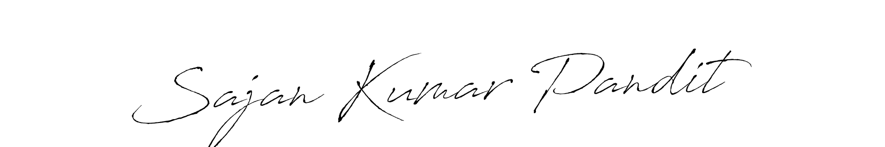 It looks lik you need a new signature style for name Sajan Kumar Pandit. Design unique handwritten (Antro_Vectra) signature with our free signature maker in just a few clicks. Sajan Kumar Pandit signature style 6 images and pictures png