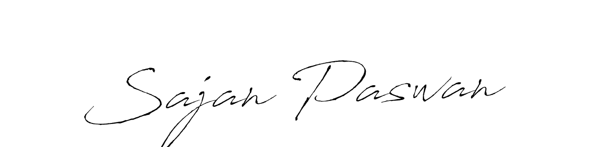 Sajan Paswan stylish signature style. Best Handwritten Sign (Antro_Vectra) for my name. Handwritten Signature Collection Ideas for my name Sajan Paswan. Sajan Paswan signature style 6 images and pictures png