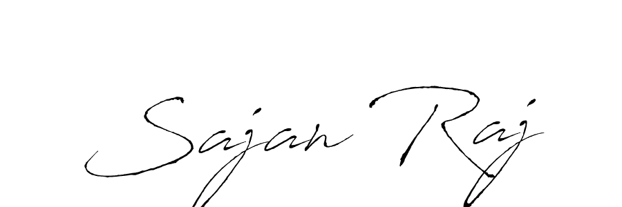 Design your own signature with our free online signature maker. With this signature software, you can create a handwritten (Antro_Vectra) signature for name Sajan Raj. Sajan Raj signature style 6 images and pictures png