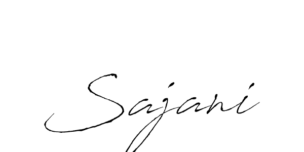 Make a beautiful signature design for name Sajani. With this signature (Antro_Vectra) style, you can create a handwritten signature for free. Sajani signature style 6 images and pictures png