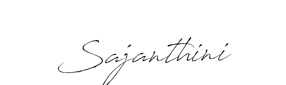 How to make Sajanthini signature? Antro_Vectra is a professional autograph style. Create handwritten signature for Sajanthini name. Sajanthini signature style 6 images and pictures png
