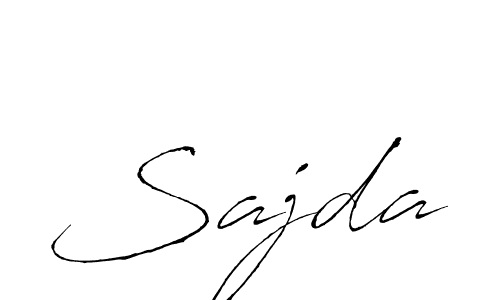 Use a signature maker to create a handwritten signature online. With this signature software, you can design (Antro_Vectra) your own signature for name Sajda. Sajda signature style 6 images and pictures png