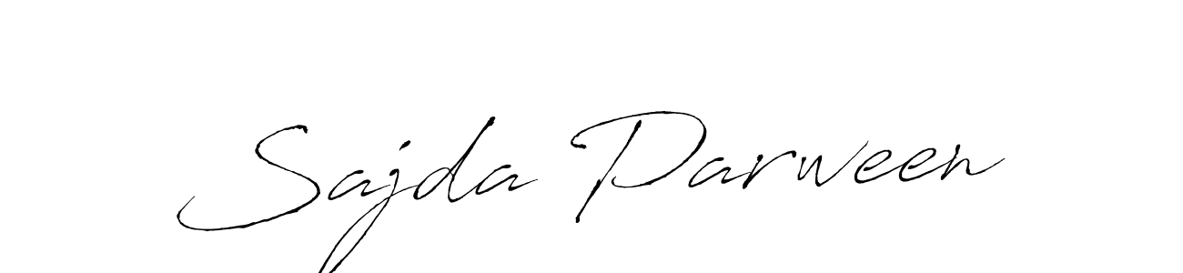 Use a signature maker to create a handwritten signature online. With this signature software, you can design (Antro_Vectra) your own signature for name Sajda Parween. Sajda Parween signature style 6 images and pictures png