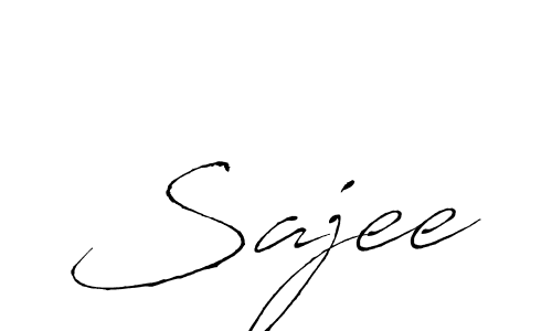 Sajee stylish signature style. Best Handwritten Sign (Antro_Vectra) for my name. Handwritten Signature Collection Ideas for my name Sajee. Sajee signature style 6 images and pictures png