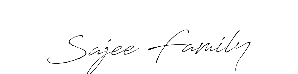 How to make Sajee Family signature? Antro_Vectra is a professional autograph style. Create handwritten signature for Sajee Family name. Sajee Family signature style 6 images and pictures png