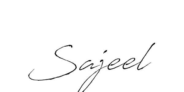 Create a beautiful signature design for name Sajeel. With this signature (Antro_Vectra) fonts, you can make a handwritten signature for free. Sajeel signature style 6 images and pictures png