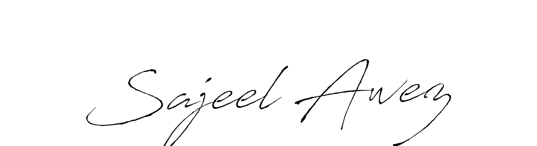 Also You can easily find your signature by using the search form. We will create Sajeel Awez name handwritten signature images for you free of cost using Antro_Vectra sign style. Sajeel Awez signature style 6 images and pictures png