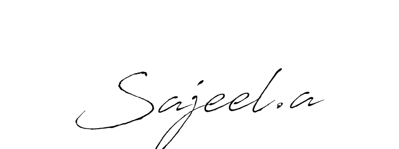 It looks lik you need a new signature style for name Sajeel.a. Design unique handwritten (Antro_Vectra) signature with our free signature maker in just a few clicks. Sajeel.a signature style 6 images and pictures png