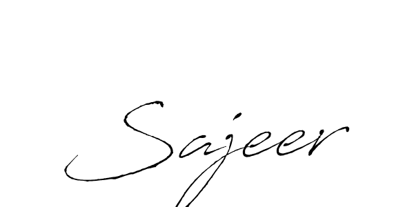 Also we have Sajeer name is the best signature style. Create professional handwritten signature collection using Antro_Vectra autograph style. Sajeer signature style 6 images and pictures png