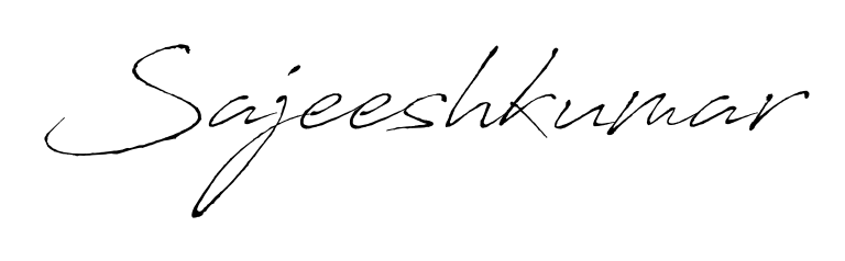 Elevate your brand with a stunning Sajeeshkumar eSignature. The Antro_Vectra style provides a balanced, flowing aesthetic for everyday signing. Sajeeshkumar signature style 6 images and pictures png
