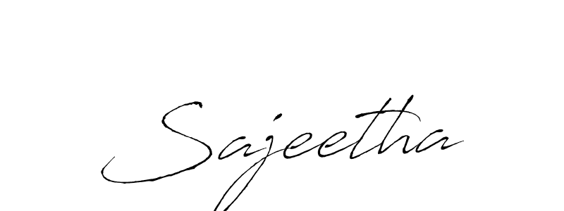 Sajeetha stylish signature style. Best Handwritten Sign (Antro_Vectra) for my name. Handwritten Signature Collection Ideas for my name Sajeetha. Sajeetha signature style 6 images and pictures png