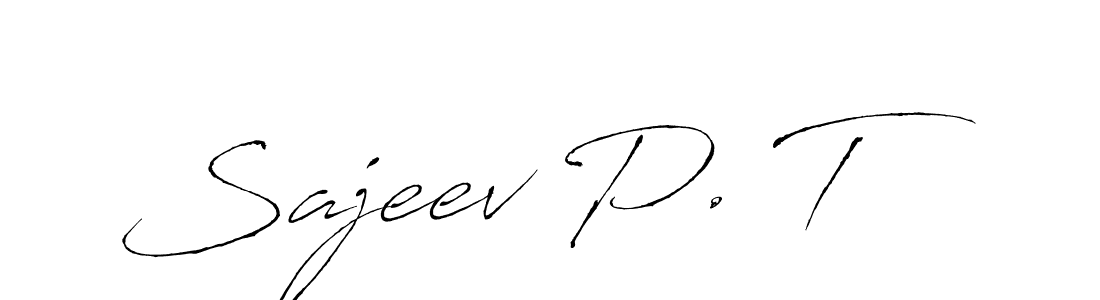 This is the best signature style for the Sajeev P. T name. Also you like these signature font (Antro_Vectra). Mix name signature. Sajeev P. T signature style 6 images and pictures png