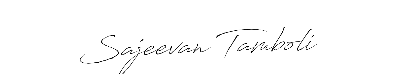 You can use this online signature creator to create a handwritten signature for the name Sajeevan Tamboli. This is the best online autograph maker. Sajeevan Tamboli signature style 6 images and pictures png