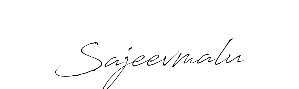 Create a beautiful signature design for name Sajeevmalu. With this signature (Antro_Vectra) fonts, you can make a handwritten signature for free. Sajeevmalu signature style 6 images and pictures png