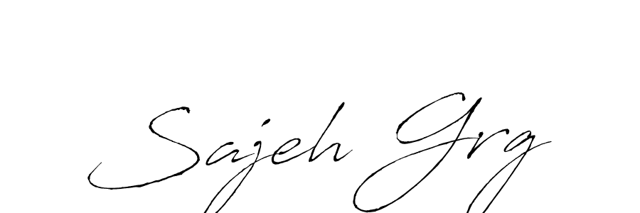 It looks lik you need a new signature style for name Sajeh Grg. Design unique handwritten (Antro_Vectra) signature with our free signature maker in just a few clicks. Sajeh Grg signature style 6 images and pictures png