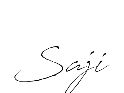 Design your own signature with our free online signature maker. With this signature software, you can create a handwritten (Antro_Vectra) signature for name Saji. Saji signature style 6 images and pictures png