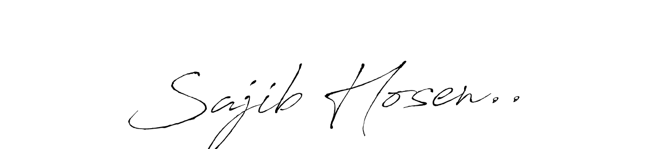 Create a beautiful signature design for name Sajib Hosen... With this signature (Antro_Vectra) fonts, you can make a handwritten signature for free. Sajib Hosen.. signature style 6 images and pictures png