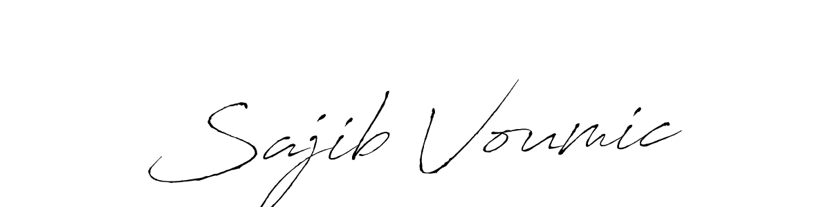 How to make Sajib Voumic signature? Antro_Vectra is a professional autograph style. Create handwritten signature for Sajib Voumic name. Sajib Voumic signature style 6 images and pictures png