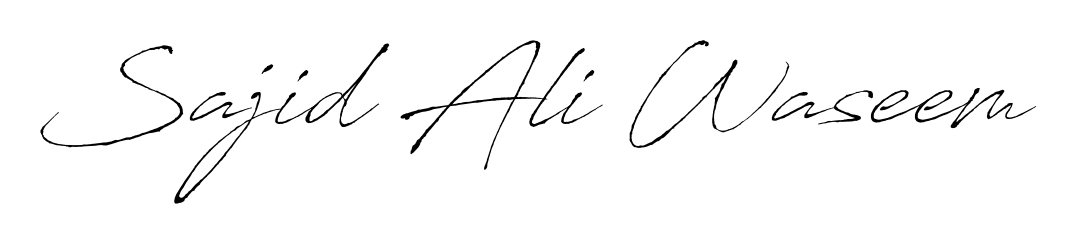 Make your name Sajid Ali Waseem memorable on every contract using Antro_Vectra autograph style. Instant transparent background export available. Sajid Ali Waseem signature style 6 images and pictures png