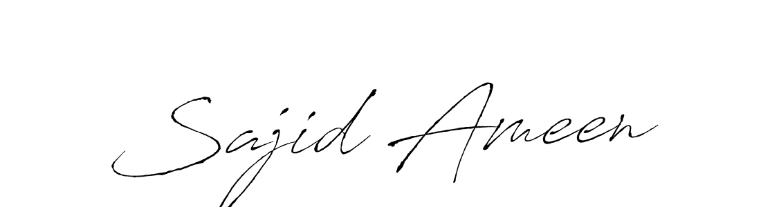 You can use this online signature creator to create a handwritten signature for the name Sajid Ameen. This is the best online autograph maker. Sajid Ameen signature style 6 images and pictures png