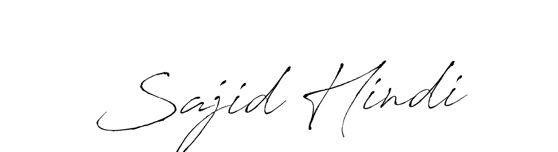 Sajid Hindi stylish signature style. Best Handwritten Sign (Antro_Vectra) for my name. Handwritten Signature Collection Ideas for my name Sajid Hindi. Sajid Hindi signature style 6 images and pictures png