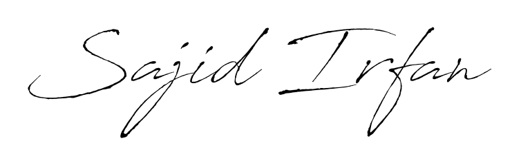 Create a beautiful signature design for name Sajid Irfan. With this signature (Antro_Vectra) fonts, you can make a handwritten signature for free. Sajid Irfan signature style 6 images and pictures png