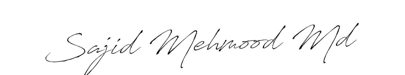 Also we have Sajid Mehmood Md name is the best signature style. Create professional handwritten signature collection using Antro_Vectra autograph style. Sajid Mehmood Md signature style 6 images and pictures png