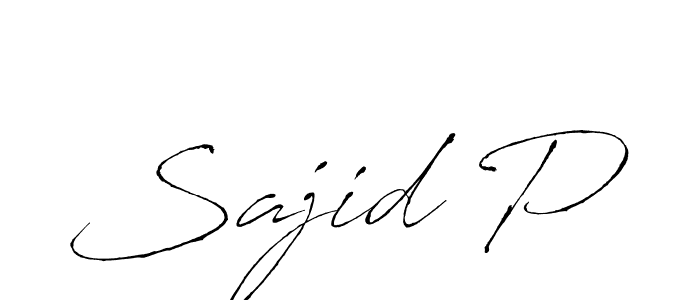 Similarly Antro_Vectra is the best handwritten signature design. Signature creator online .You can use it as an online autograph creator for name Sajid P. Sajid P signature style 6 images and pictures png