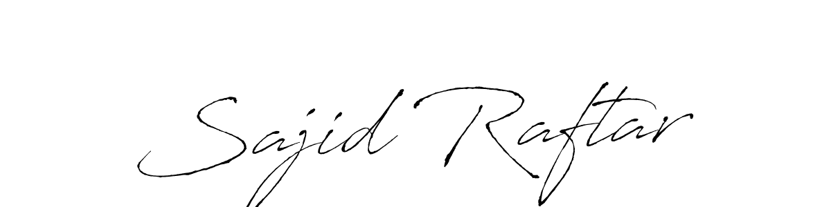 Create a beautiful signature design for name Sajid Raftar. With this signature (Antro_Vectra) fonts, you can make a handwritten signature for free. Sajid Raftar signature style 6 images and pictures png