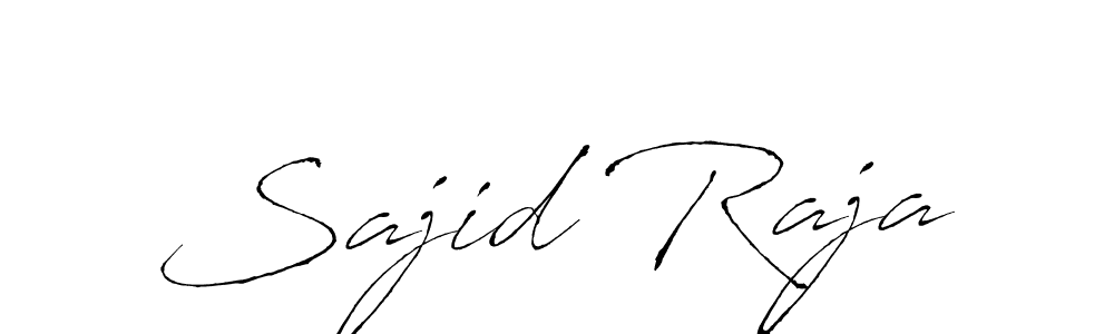 Make a beautiful signature design for name Sajid Raja. With this signature (Antro_Vectra) style, you can create a handwritten signature for free. Sajid Raja signature style 6 images and pictures png