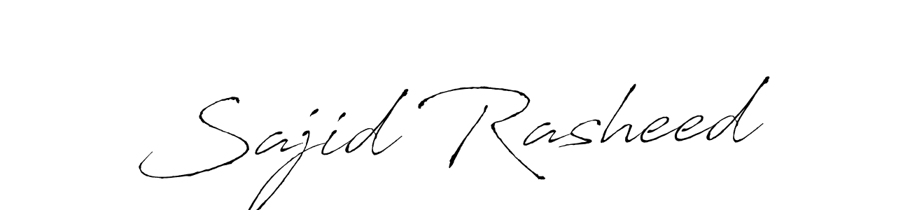 Antro_Vectra is a professional signature style that is perfect for those who want to add a touch of class to their signature. It is also a great choice for those who want to make their signature more unique. Get Sajid Rasheed name to fancy signature for free. Sajid Rasheed signature style 6 images and pictures png