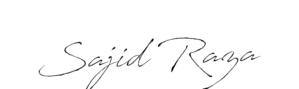 Design your own signature with our free online signature maker. With this signature software, you can create a handwritten (Antro_Vectra) signature for name Sajid Raza. Sajid Raza signature style 6 images and pictures png