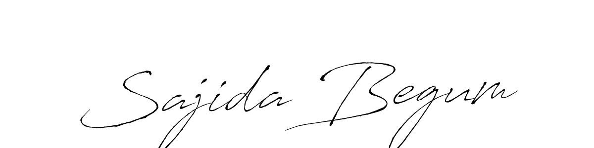 How to make Sajida Begum name signature. Use Antro_Vectra style for creating short signs online. This is the latest handwritten sign. Sajida Begum signature style 6 images and pictures png